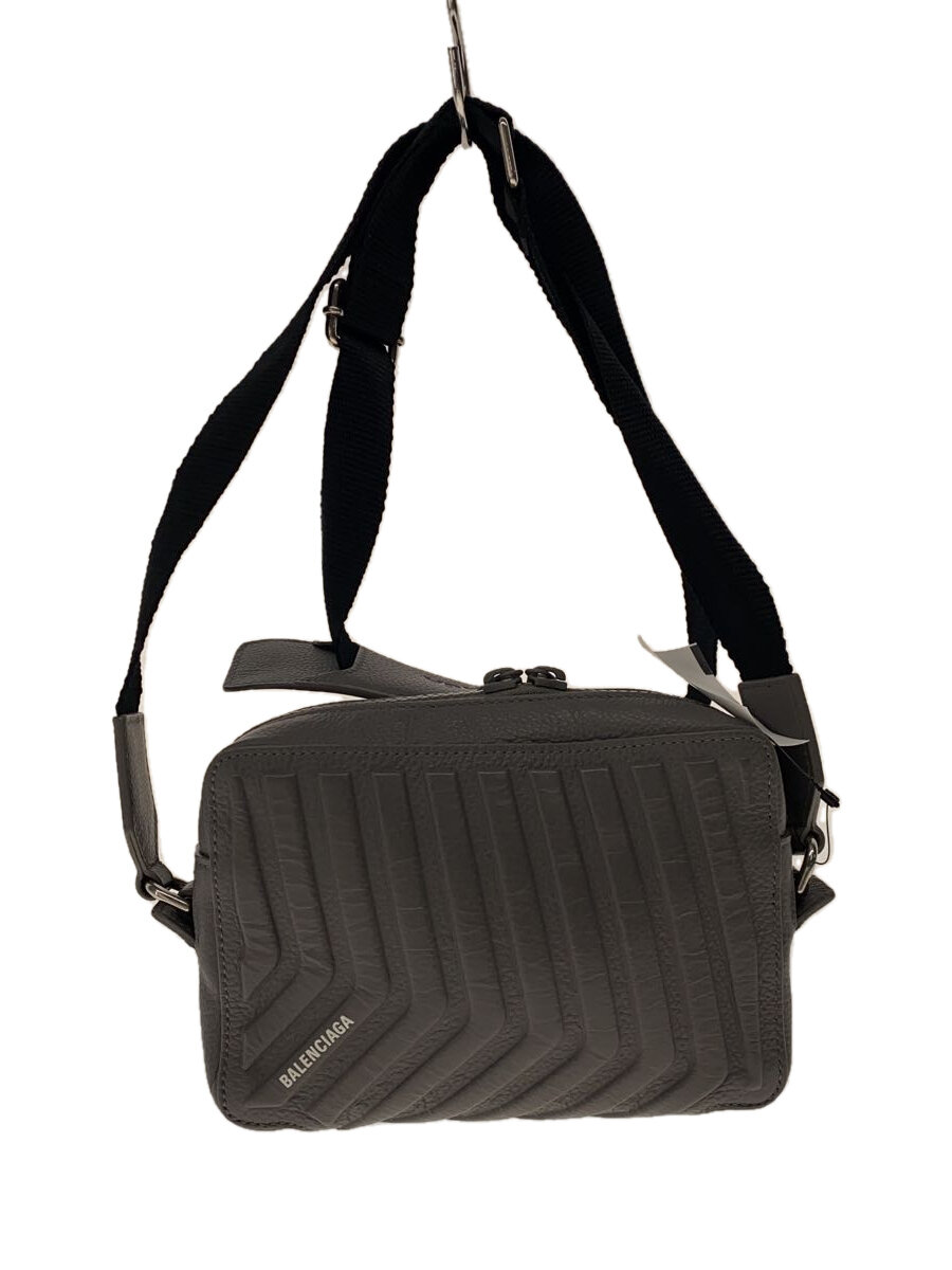 【中古】BALENCIAGA◆CAR CAMERA BAG/レザー/GRY/693542・1404・P・1317//【バッグ】|2nd STREET 店