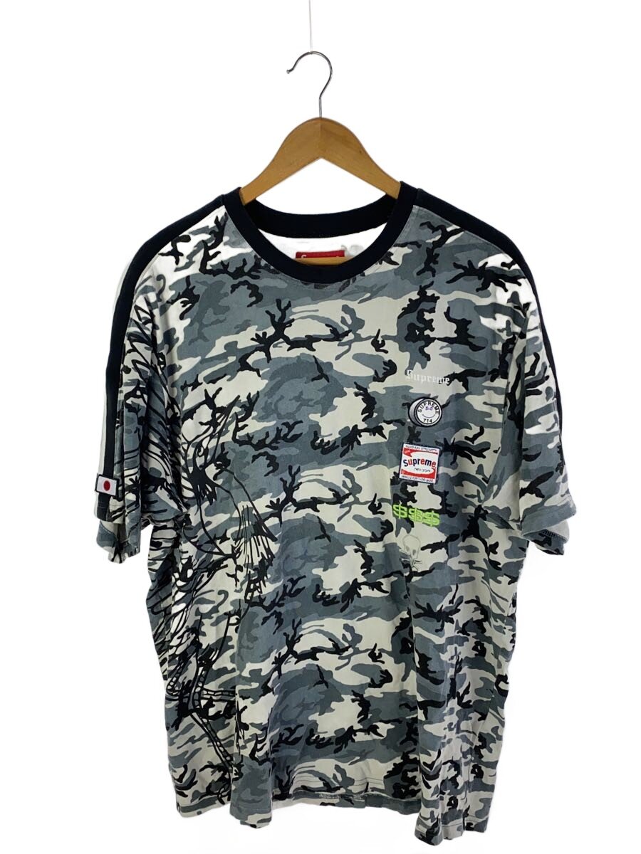 【中古】Supreme◆crane s/s top/Tシャツ/L/コットン/GRY/カモフラ//【メンズウェア】|2nd STREET 店