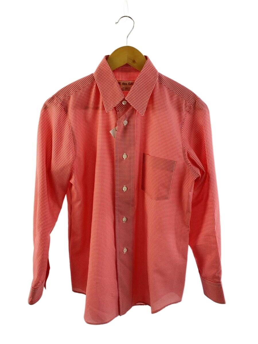 【中古】COMME des GARCONS◆長袖シャツ/XS/コットン/RED/チェック/GP-B018【メンズウェア】|2nd STREET 店