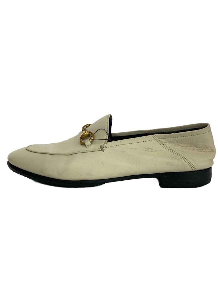 【中古】GUCCI◆置き目毛革/37/BEG/擦れ・傷有【シューズ】