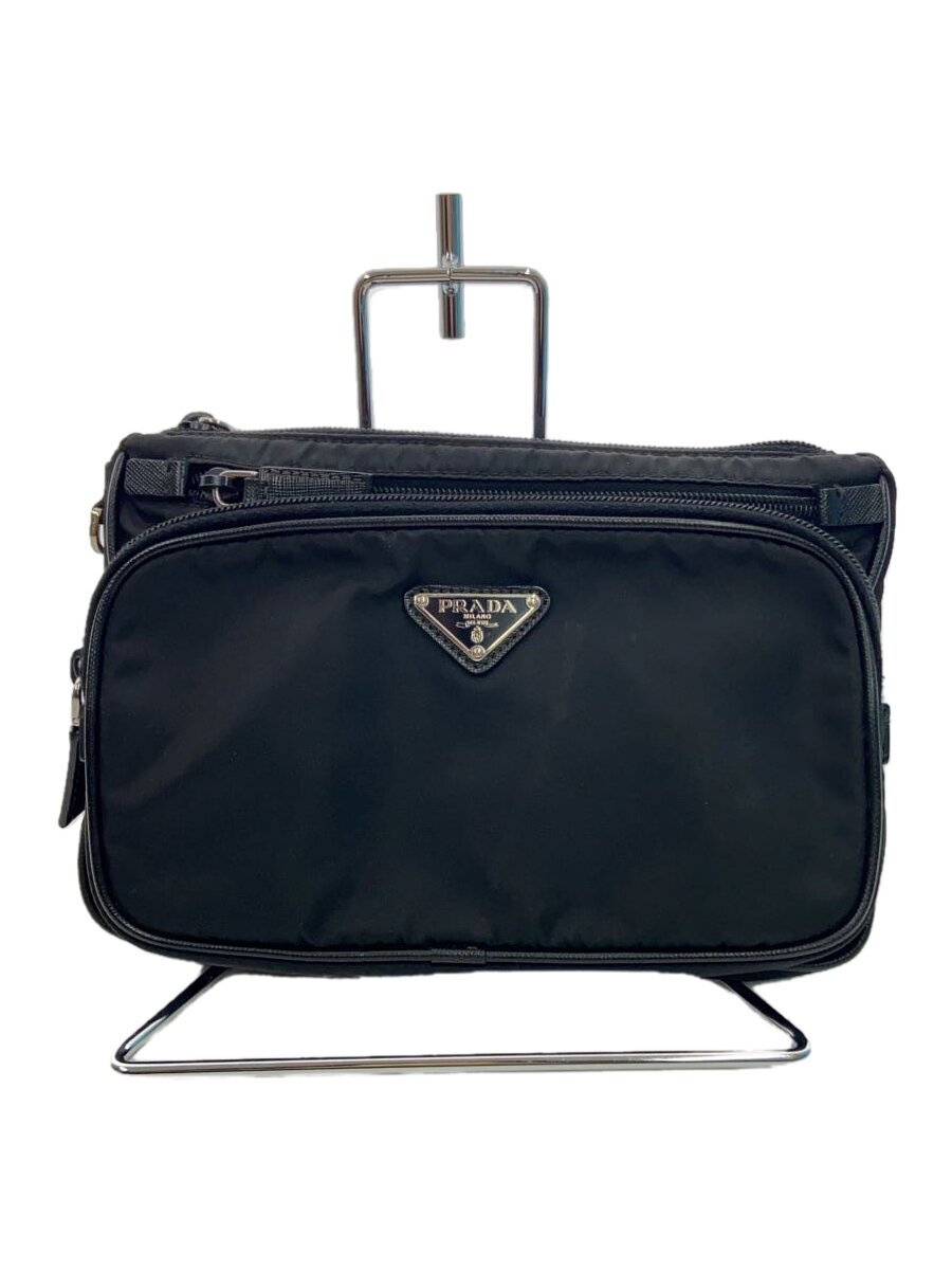 【中古】PRADA◆上半身御徒面子/酉の方角御徒面子/ナイロン/BLK/黒【御徒面子】