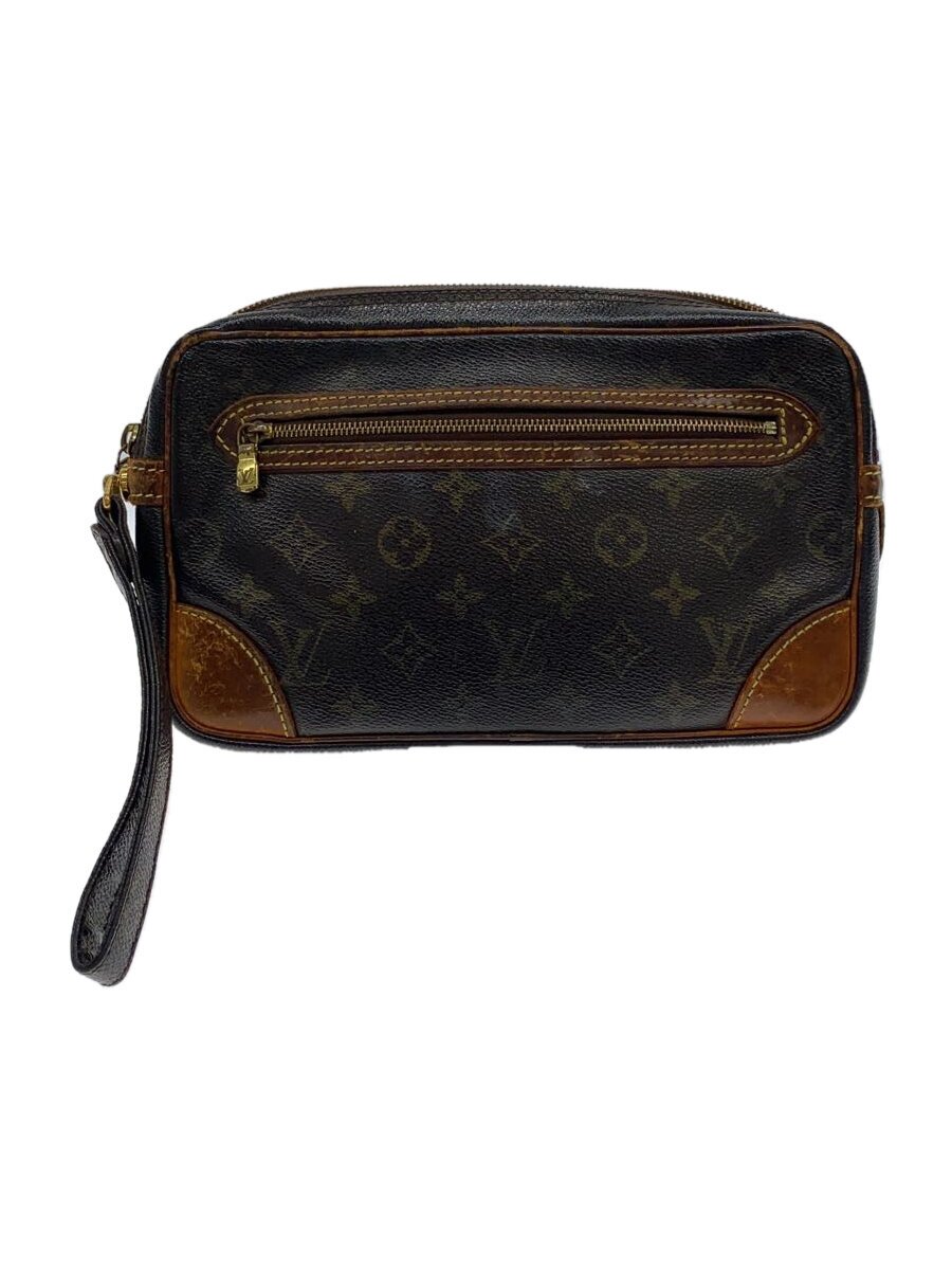 【中古】LOUIS VUITTON◆マルリー・ドラゴンヌGM_モノグラム・帆布_BRW/PVC/BRW//【御徒面子】