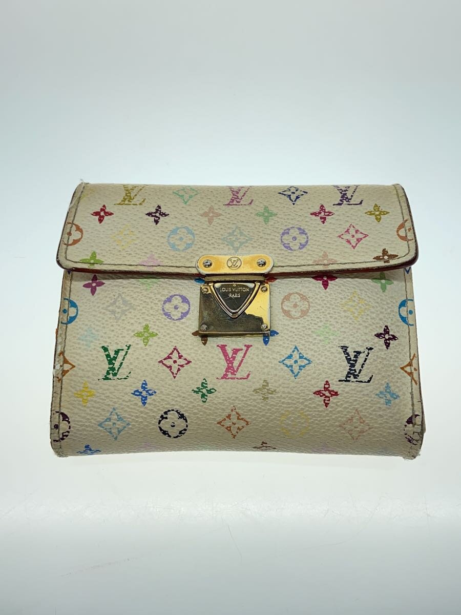【中古】LOUIS VUITTON◆ポルト・フォイユ・コアラ_モノグラム・マルチ色つや_マルチ色つや/PVC/マルチ色つや/レディース【服飾雑貨他】