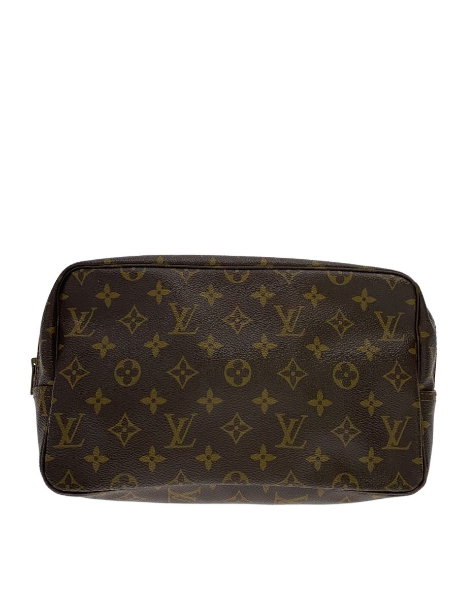 【中古】LOUIS VUITTON◆トゥルース・トワレット28_モノグラム・帆布/PVC/BRW【御徒面子】