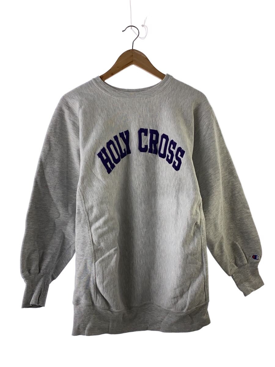 【中古】Champion◆汗水/XXL/綿織物/GRY/90s/REVERSE WEAVE/HOLY CROSS/USA製【メンズウェア】