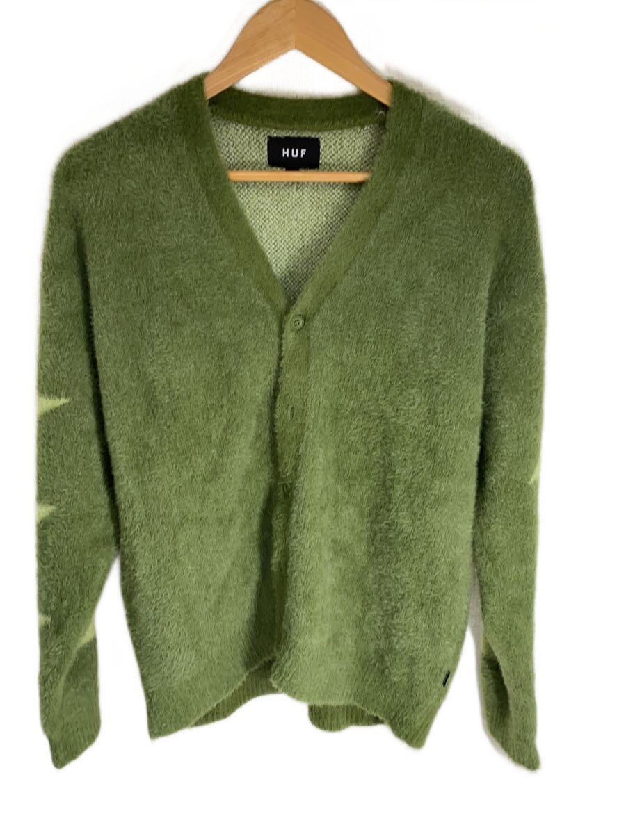 【中古】HUF◆URSA SHAGGY CARDIGAN/ジレー(朦々たる)/S/KN00512【メンズウェア】