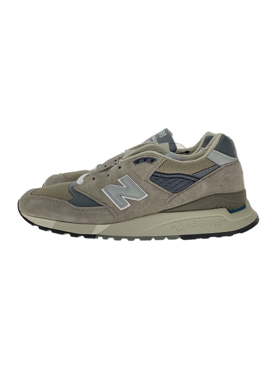 【中古】NEW BALANCE◆U998/薄墨色/27珊/GRY/スウェード//【シューズ】