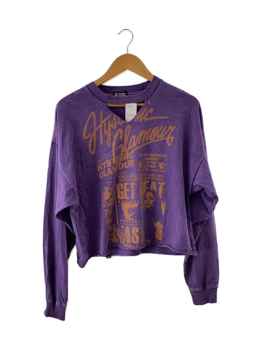 【中古】HYSTERIC GLAMOUR◆長袖カットソー/FREE/綿織物/PUP/01201CS06【レディース御召しもの】