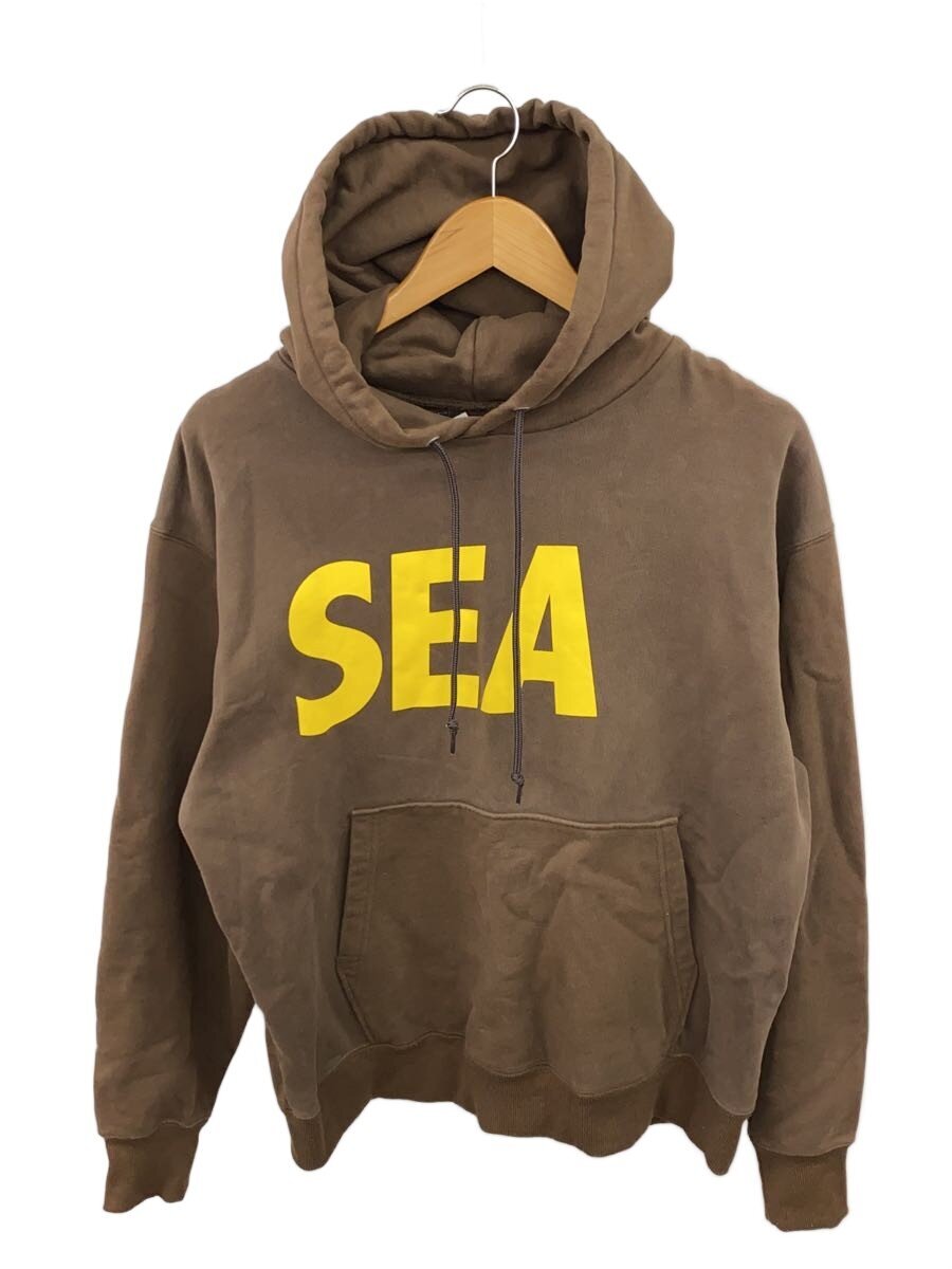 【中古】WIND AND SEA◆パーカー/M/綿織物/BRW/WDS-SEA-21A-01【メンズウェア】
