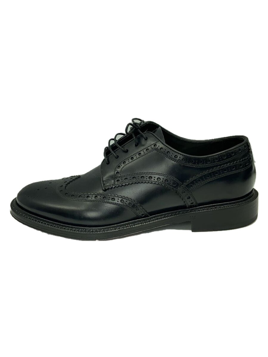 【中古】BRIONI◆シューズ/US9.5/BLK/なめし革【シューズ】
