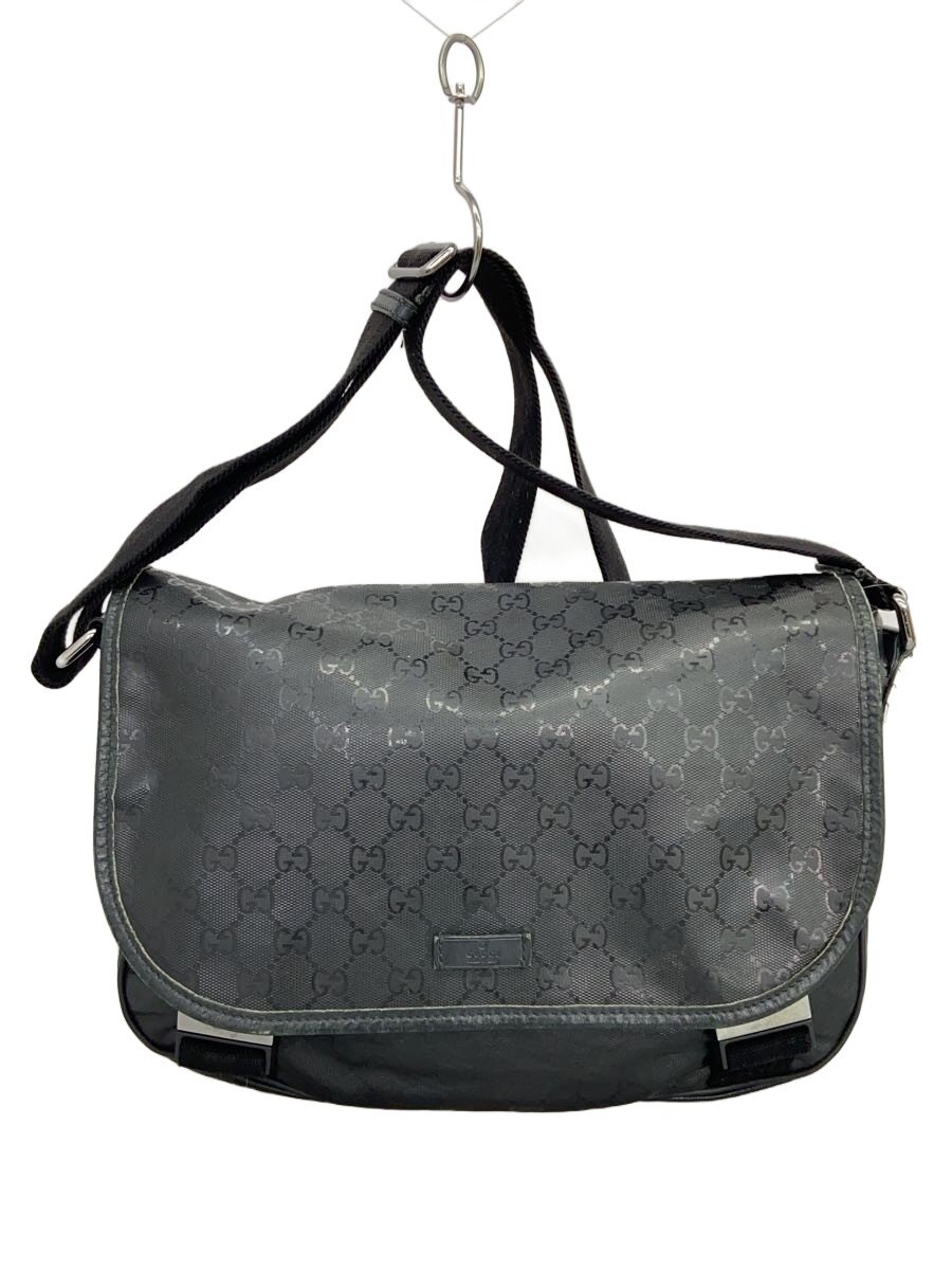 【中古】GUCCI◆グッチ/ショルダーバッグ_GGインプリメ/PVC/ブラック【バッグ】｜2ｎｄ STREET 店