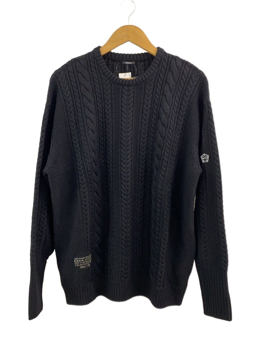 【中古】241◆編み物・スウェーター(朦々たる)/L/羊毛/BLK【メンズウェア】