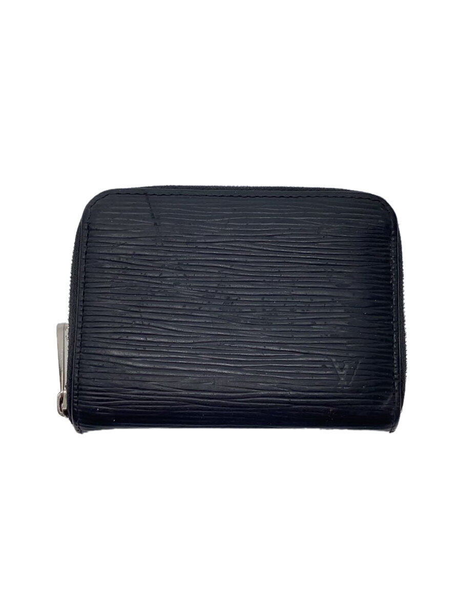 【中古】LOUIS VUITTON◆ジッピー・コインパース_エピ_BLK/レザー/BLK/メンズ【服飾雑貨他】