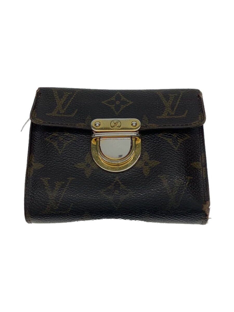 【中古】LOUIS VUITTON◆ポルト・フォイユ・コアラ_モノグラム・キャンバス_BRW/PVC/BRW/レディース【服飾雑貨他】