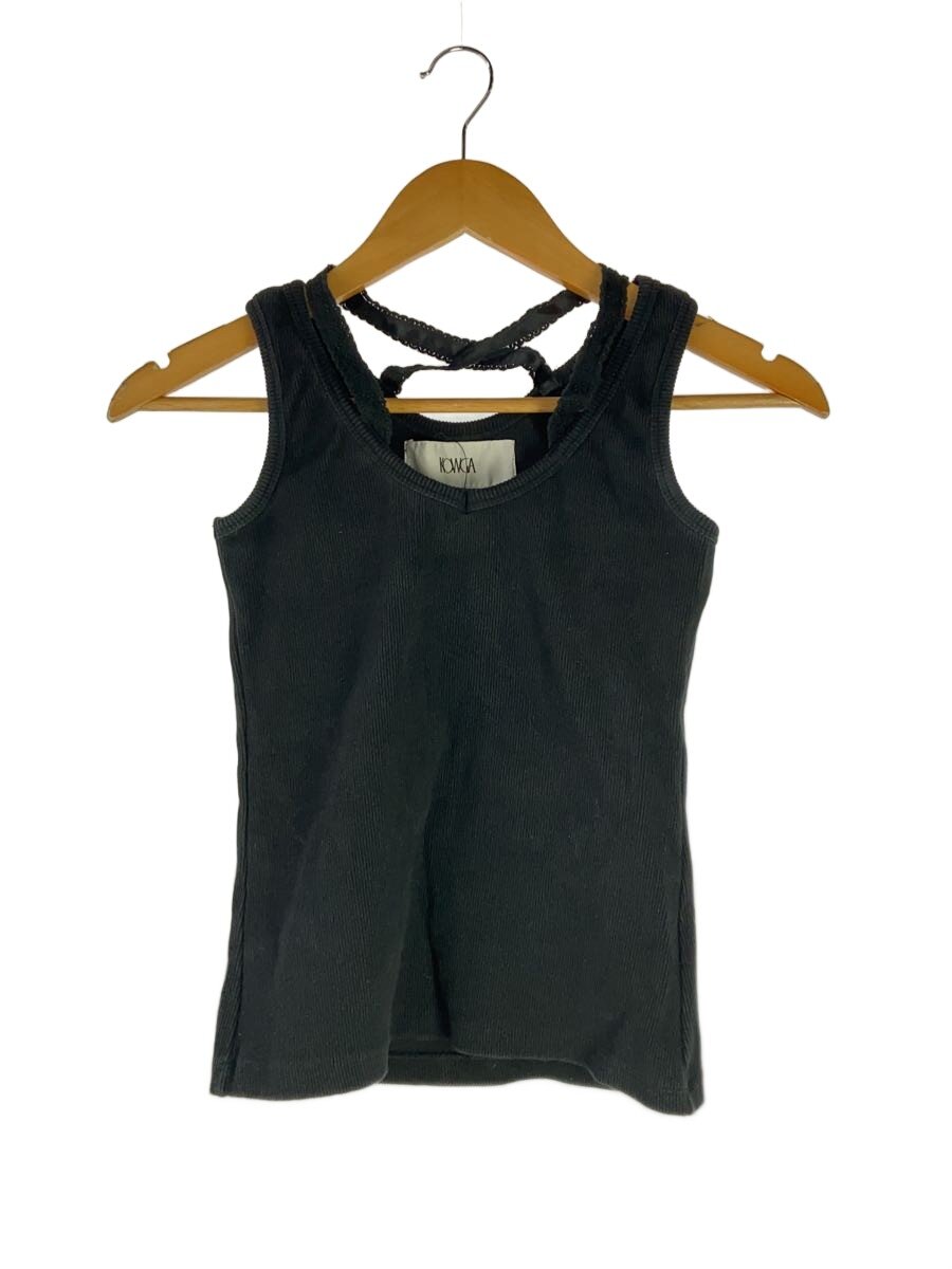 【中古】kowga/ベーシック LACE TANK TOP/キャミソール・貯蔵タンクいの一番/--/綿織物/BLK【レディースお召しもの】