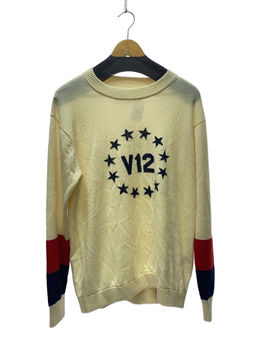 【中古】V12◆編み物・ティーシャツ(朦朦たる)/XL/羊毛/BEG/V121820-KN03【メンズウェア】