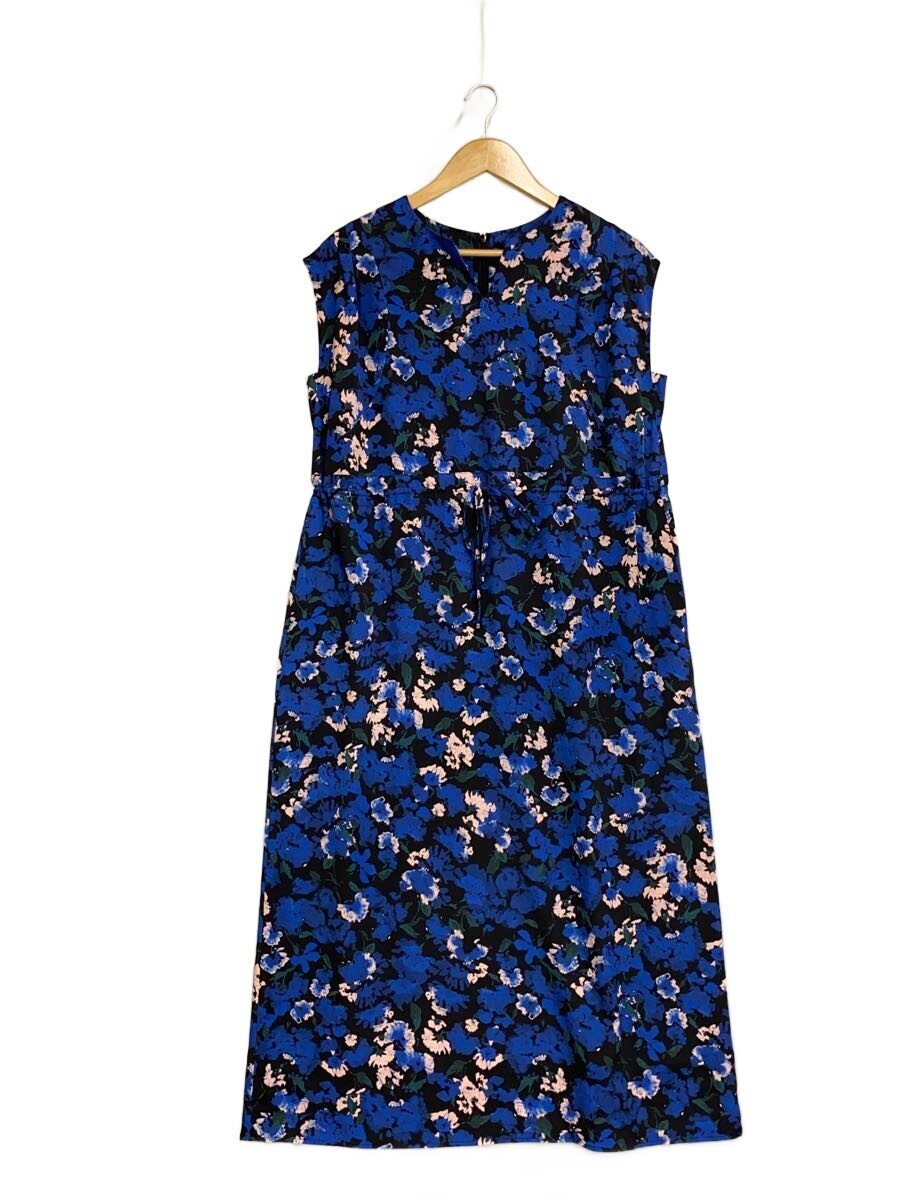 【中古】IENA◆ボタニカルフレンチスリーフワンピース/36/ポリエステル/BLU/花柄/24-040-900-4080-2-0/? NULL ?【レディース御召しもの】