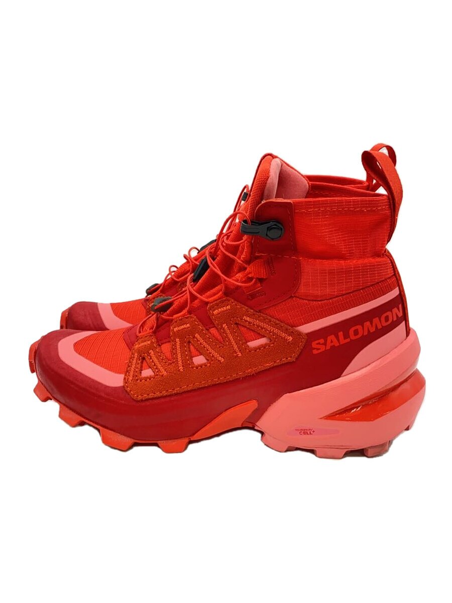 【中古】salomon◆MM6xSalomon/クロスハイナイロンスニーカー/ハイカットスニーカー/36/RED【シューズ】