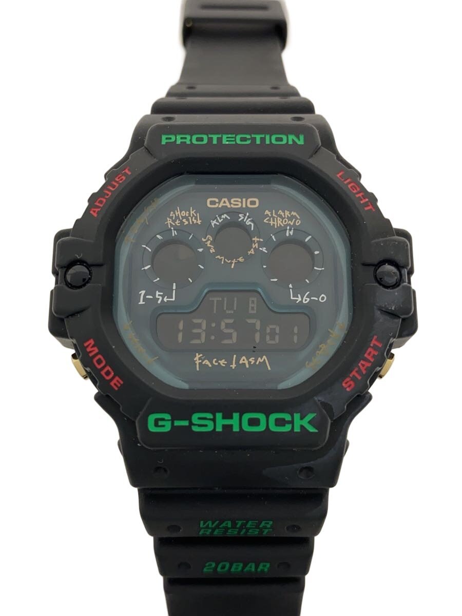 【中古】CASIO◆FACETASM共同研究/石英ウオッチ_G-SHOCK/デジタル/DW-5900FA-1JR【服飾雑貨他】