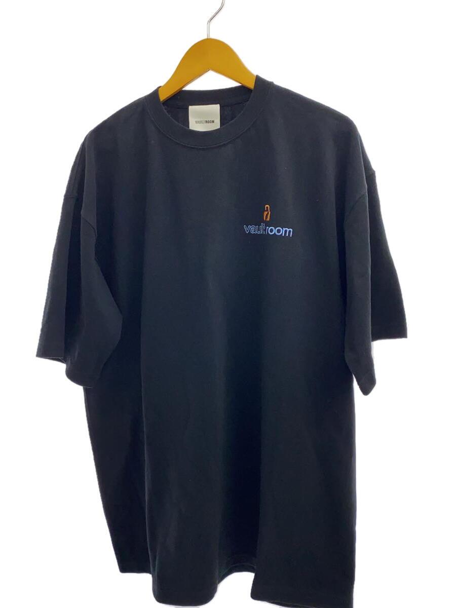 【中古】VAULTROOM/VR×PEKORA TEE/XL/綿織物/BLK/刷り上げる/兎田ぺこら【メンズウェア】