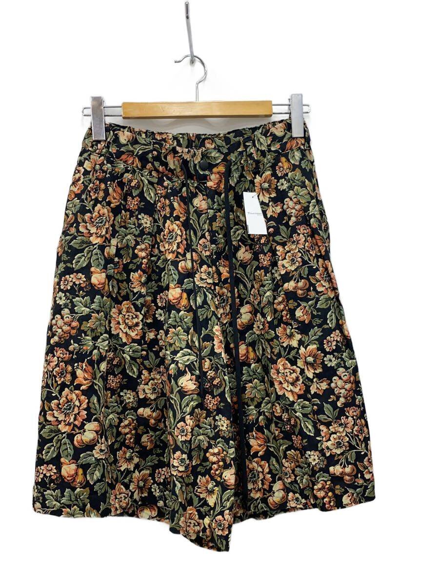【中古】rin◆遊撃手ズボン下/Flower Shorts/S/リネン/マルチ色つや/総柄【メンズウェア】