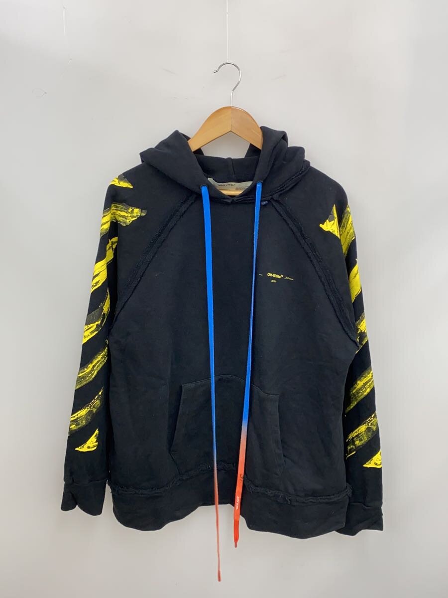 【中古】OFF-WHITE◆バックアロープリントプルオーバーパーカー/XS/コットン/BLK/OMBB057F19E30057【メンズウェア】｜2ｎｄ STREET 店
