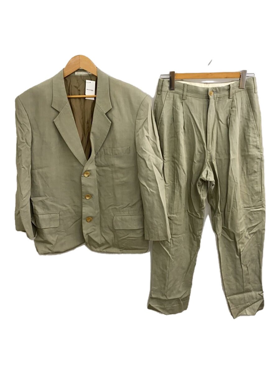 【中古】yohji yamamoto POUR HOMME◆ヨウジヤマモトプールオム/セットアップ/S/人絹/カーキ/無地【メンズウェア】