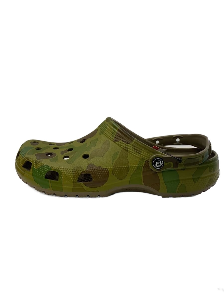 【中古】crocs◆サンダル/M/GRN【シューズ】