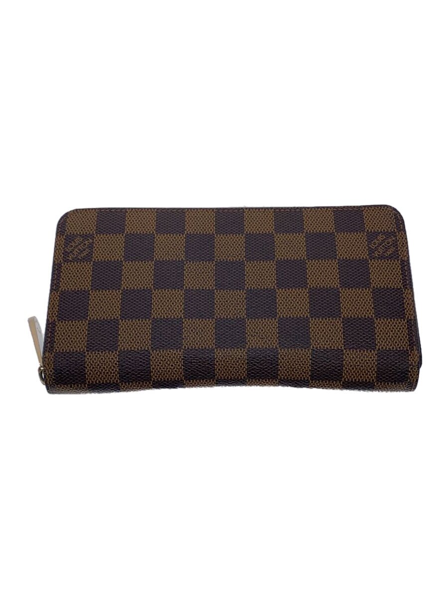 【中古】LOUIS VUITTON◆2)ジッピー・ウォレット_ダミエ・エベヌ_BRW_ブラウン/PVC/BRW/レディース/N41661【服飾雑貨他】