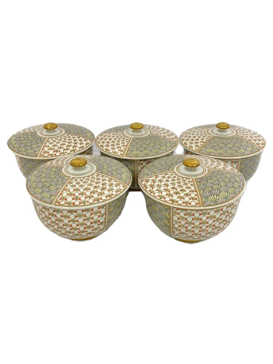 【中古】深川製磁◆梅菊地紋/汲出椀揃/湯呑/5点セット【キッチン用品】 8,862円