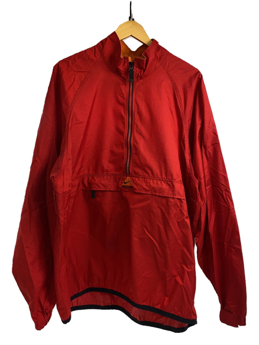 【中古】NIKE ACG◆S/90s/ハーフジップ/ナイロンプルオーバー/ナイロンジャケット/XL/ナイロン/RED/【メンズウェア】|2nd STREET 店