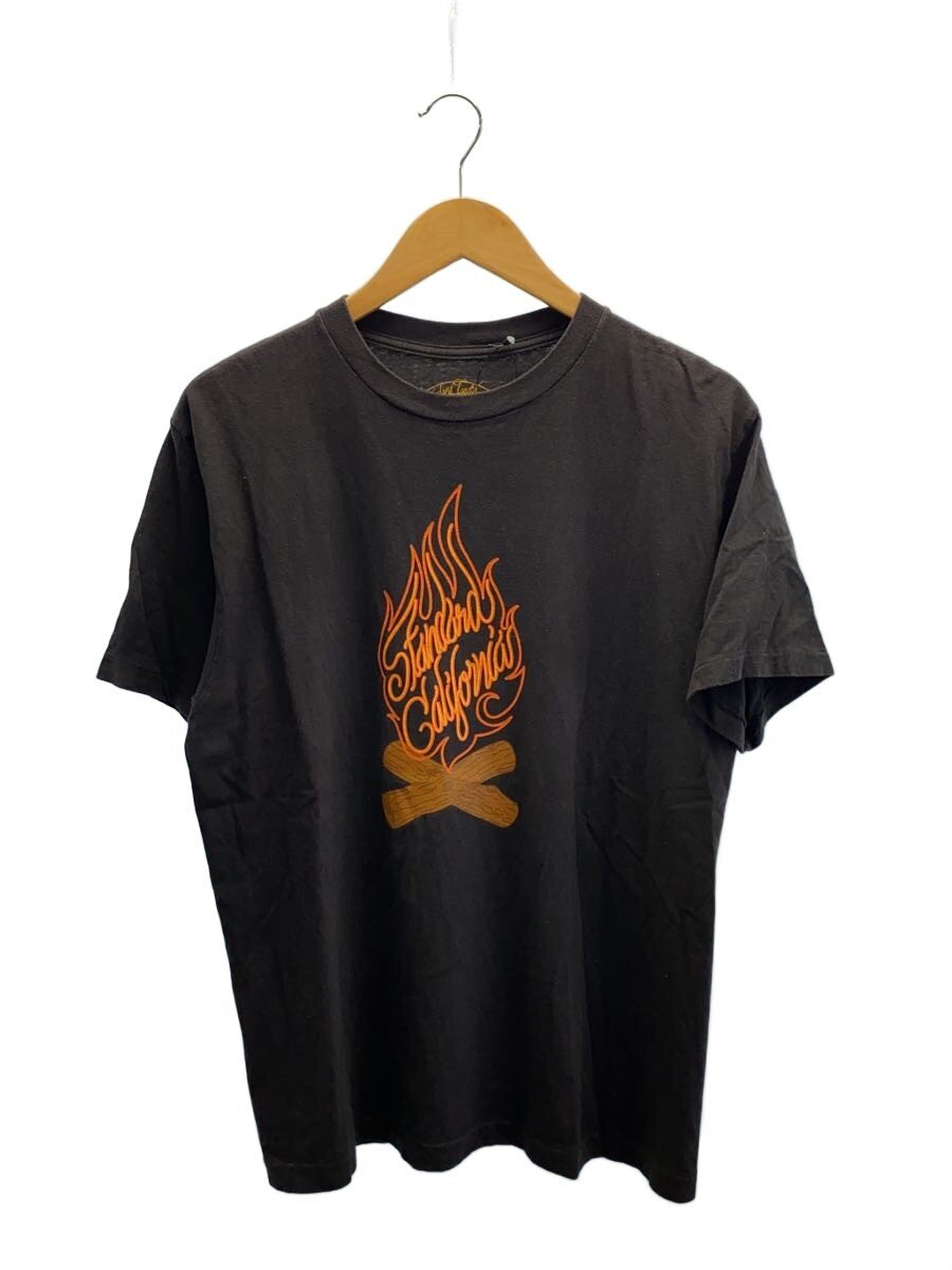 【中古】STANDARD CALIFORNIA◆SD US COTTON LOGO T/キャンプファイヤー/L/綿織物/黒いこと/スミクロ/刷り上げる【メンズウェア】
