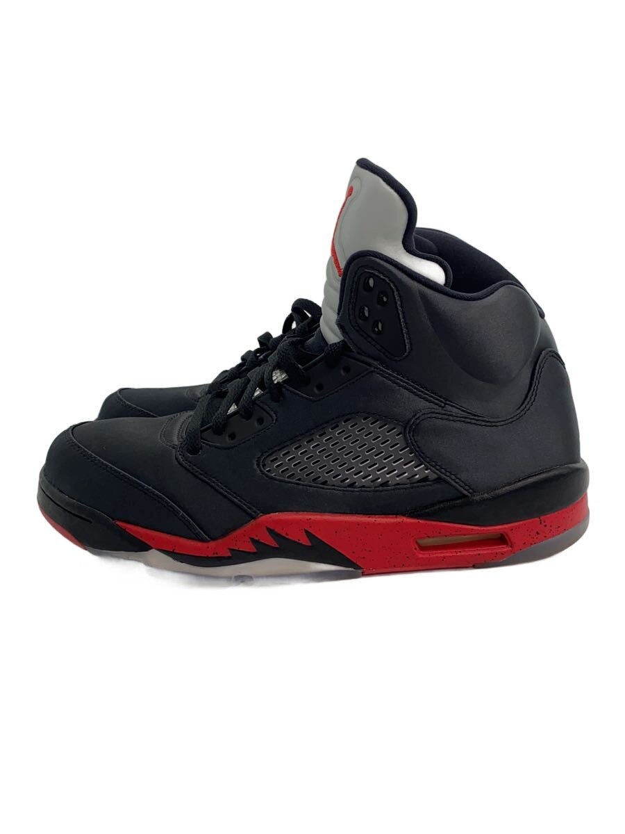 【中古】NIKE◆AIR JORDAN 5 RETRO/エアジョーダンレトロ/黒いこと/136027-006/27.5糎/BLK//【シューズ】