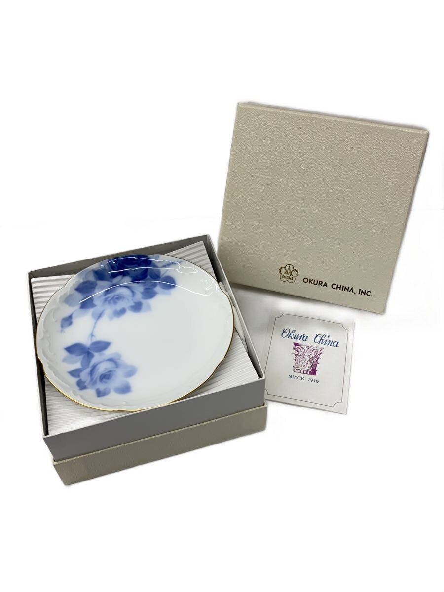 【中古】OKURA◆大倉陶園/ブルーローズ/15cm銘々皿5枚揃///【キッチン用品】