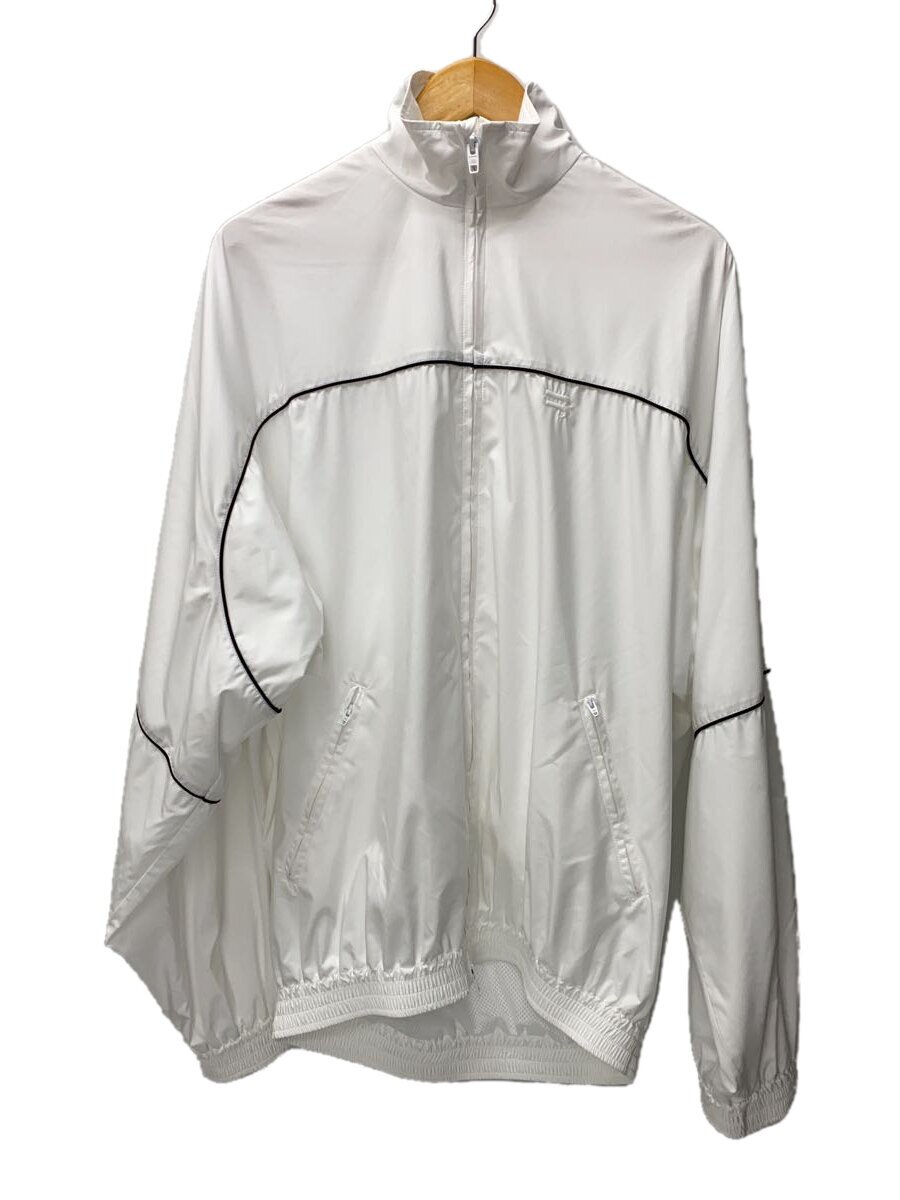 【中古】BALENCIAGA◆トラックスーツジャケット/上衣/44/ポリエステル/WHT/642337【メンズウェア】