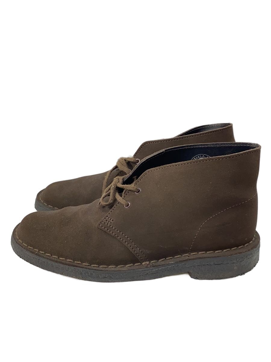 【中古】Clarks◆チャッカブーツ/25.5珊/BRW/スウェード/261382297070【シューズ】