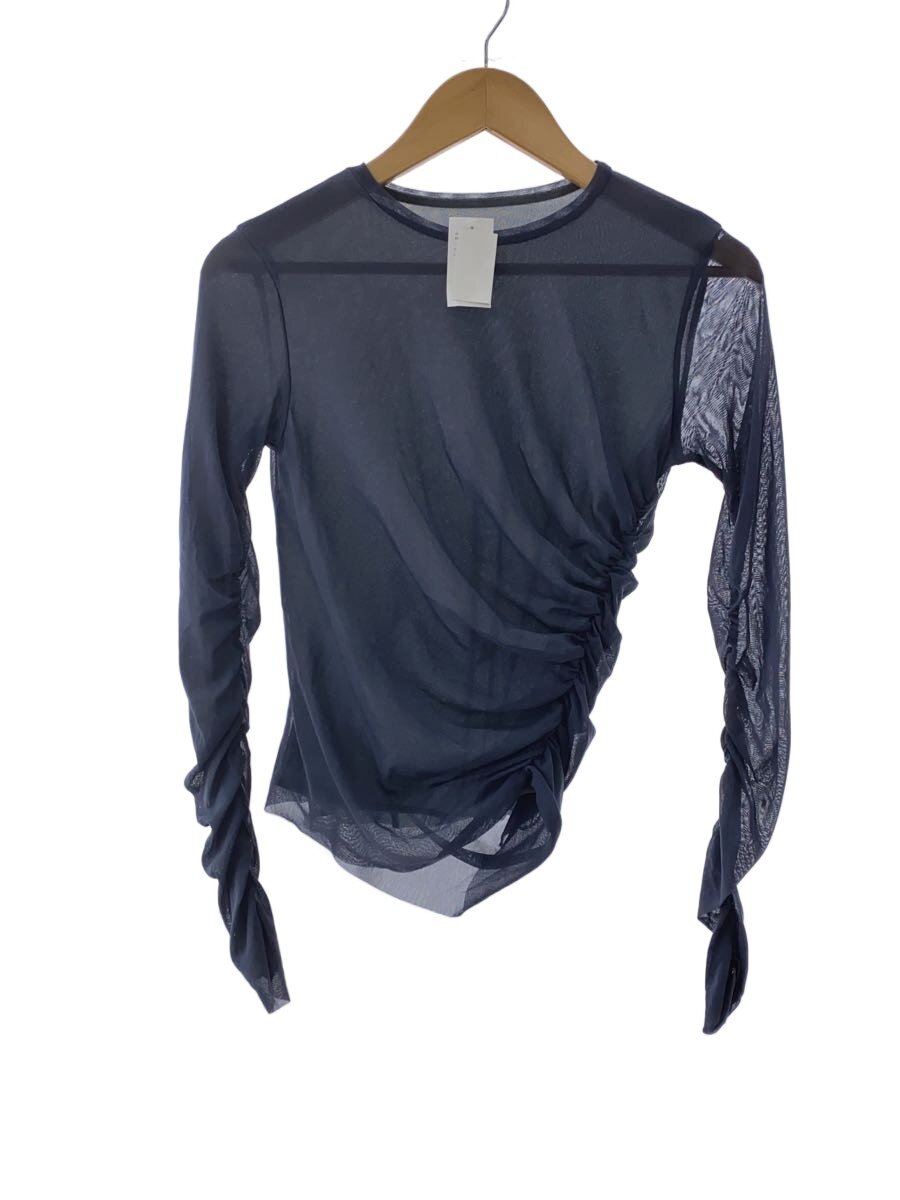 【中古】IRENE◆Tulle Shirring Tee/チュールシャーリングカットソー/36/ナイロン/IDG/25S82001【レディース御召しもの】