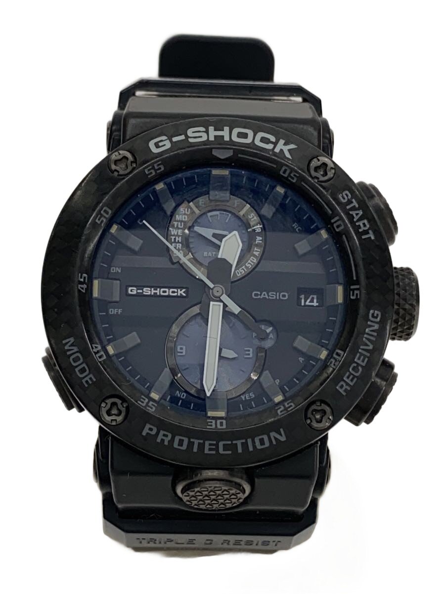 【中古】CASIO◆ソーラーウオッチ/アナログ/BLK/BLK/GWR-B1000【服飾雑貨他】