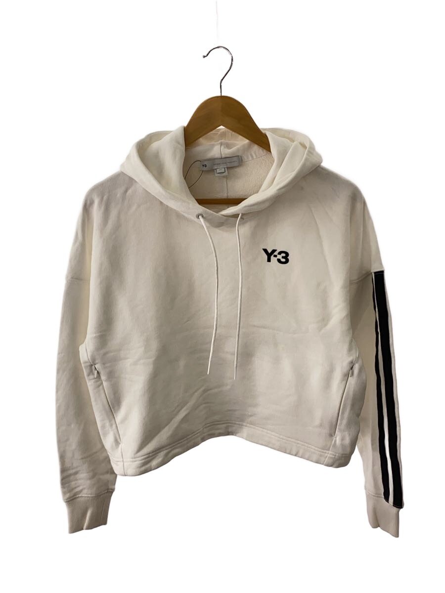 【中古】Y-3◆CH1 STRIPES HOODIE/パーカー/2XS/綿織物/白いこと/HG3790【レディースお召しもの】