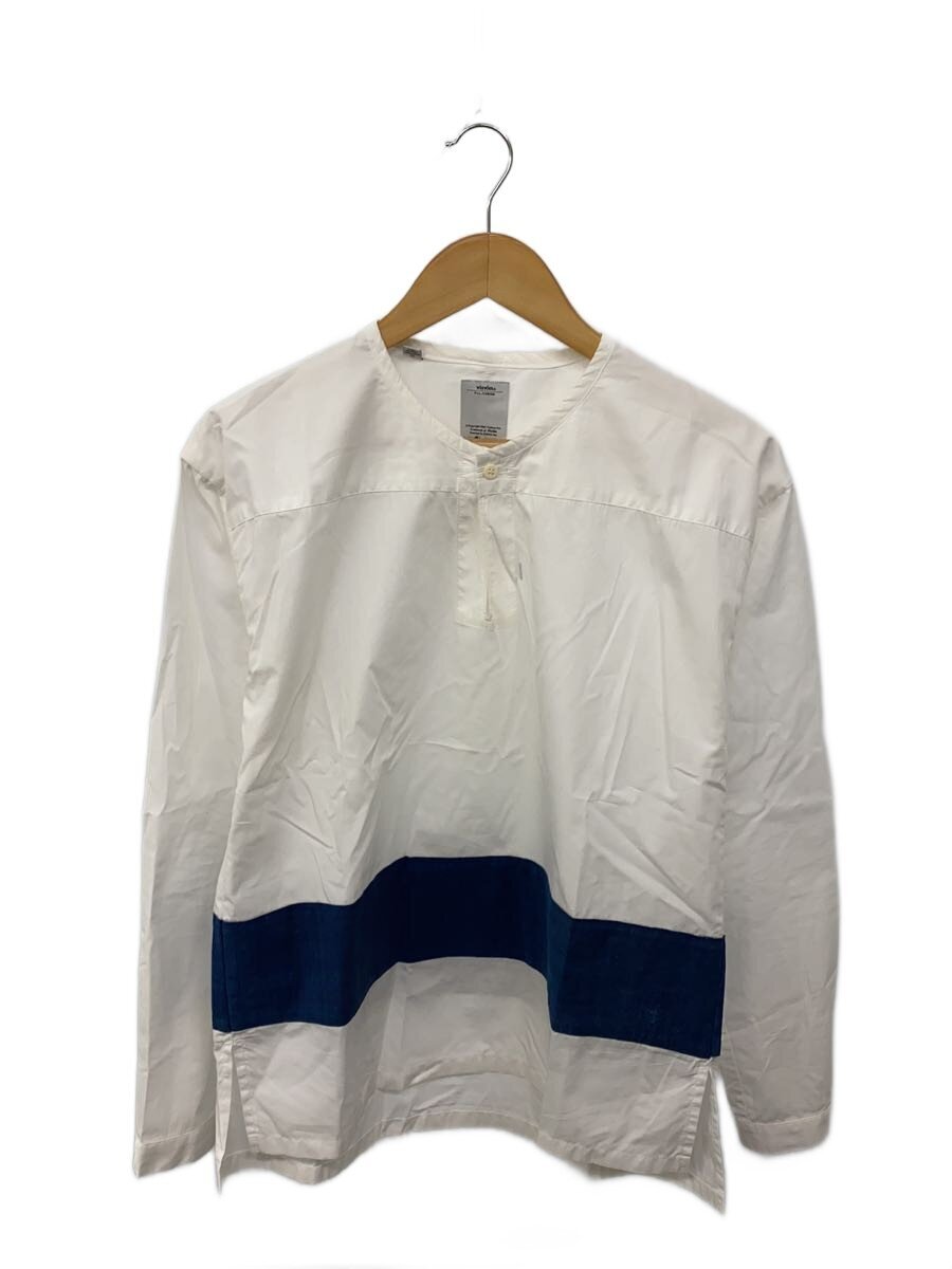 【中古】visvim◆長袖プルオーバー/1/綿織物/WHT/0117205011011【メンズウェア】