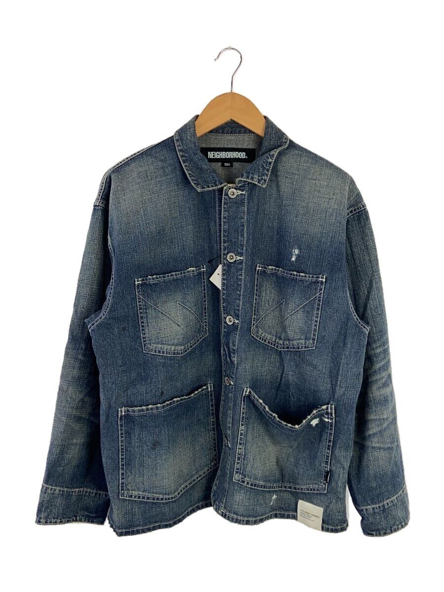 【中古】NEIGHBORHOOD◆WASHED COVERALL JACKET /Gジャン/S/コットン/BLU/無地/242SPNH-JKM02【メンズウェア】｜2ｎｄ STREET 店 25,245円