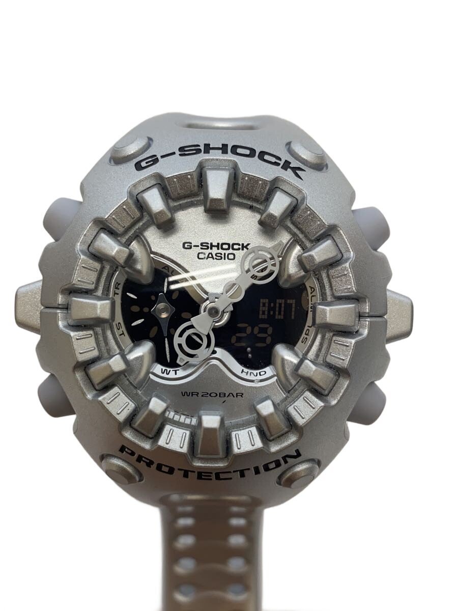 【中古】CASIO◆石英ウオッチ_G-SHOCK/デジアナ/--/SLV/SLV【服飾雑貨他】