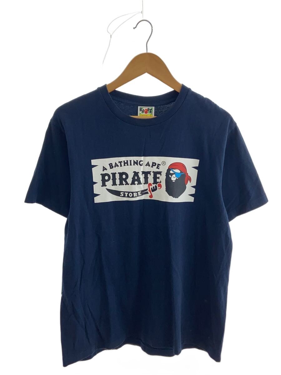 【中古】A BATHING APE◆海賊プルオーバー/M/綿織物/NVY/刷り上げる/? NULL ?//【メンズウェア】