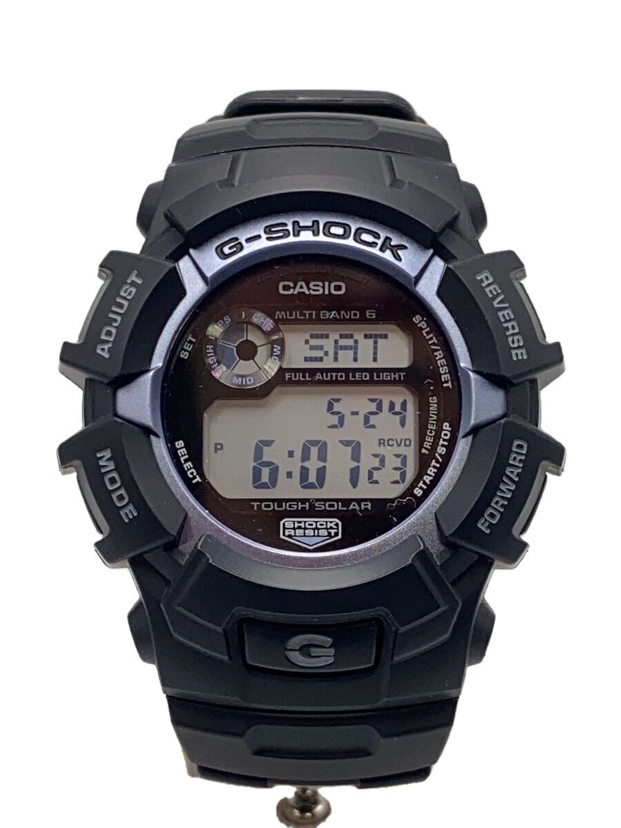 【中古】CASIO◆ソーラーウオッチ_G-SHOCK/デジタル/天然ゴム【服飾雑貨他】