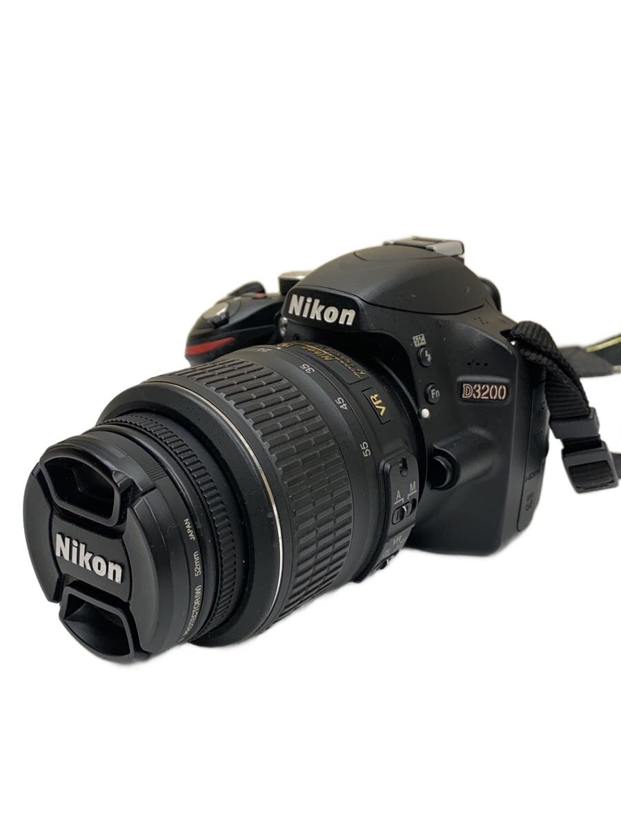 【中古】Nikon◆デジタル一眼カメラ D3200 18-55 VR レンズキット [ブラック]【カメラ】｜2ｎｄ STREET 店