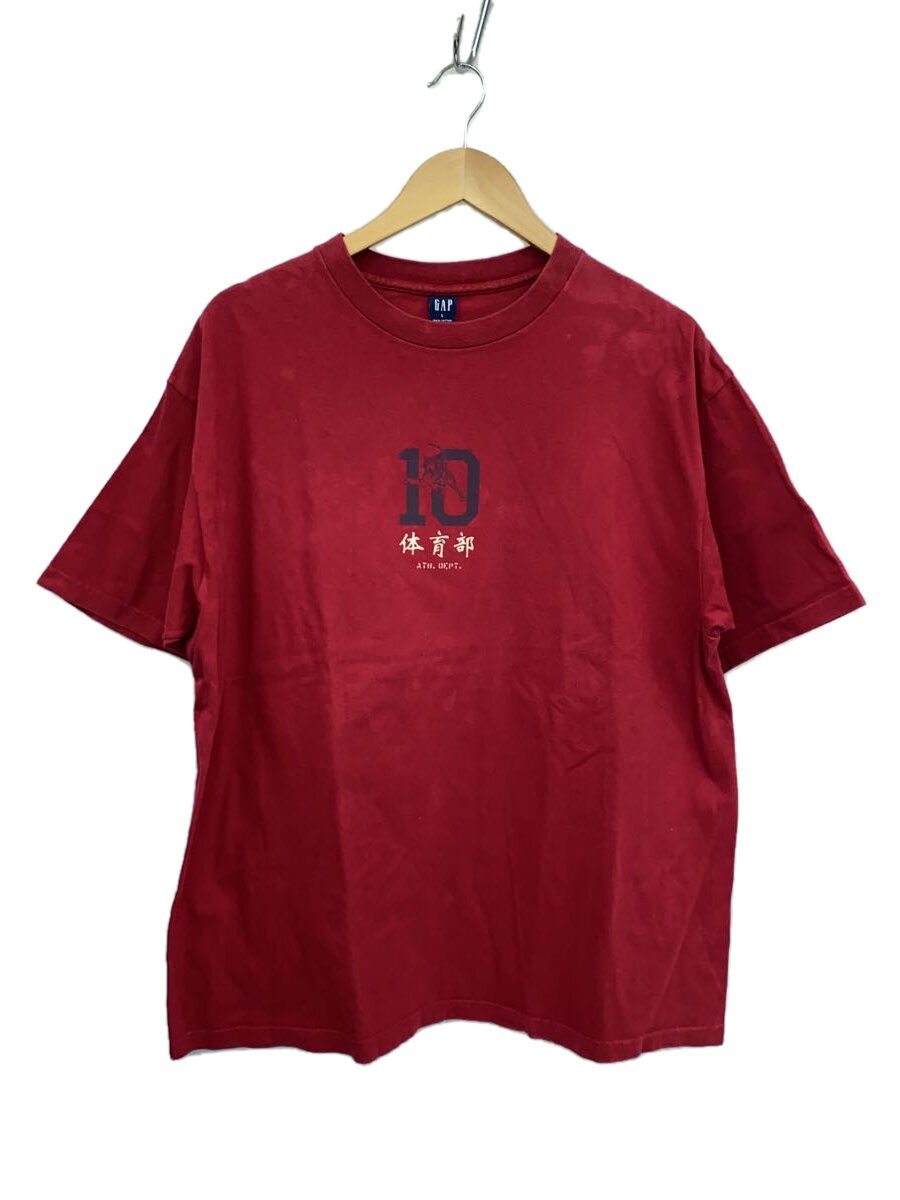 【中古】GAP◆OLD GAP/USA製/体育部刷り上げる/プルオーバー/L/綿織物/BRD/無地【メンズウェア】
