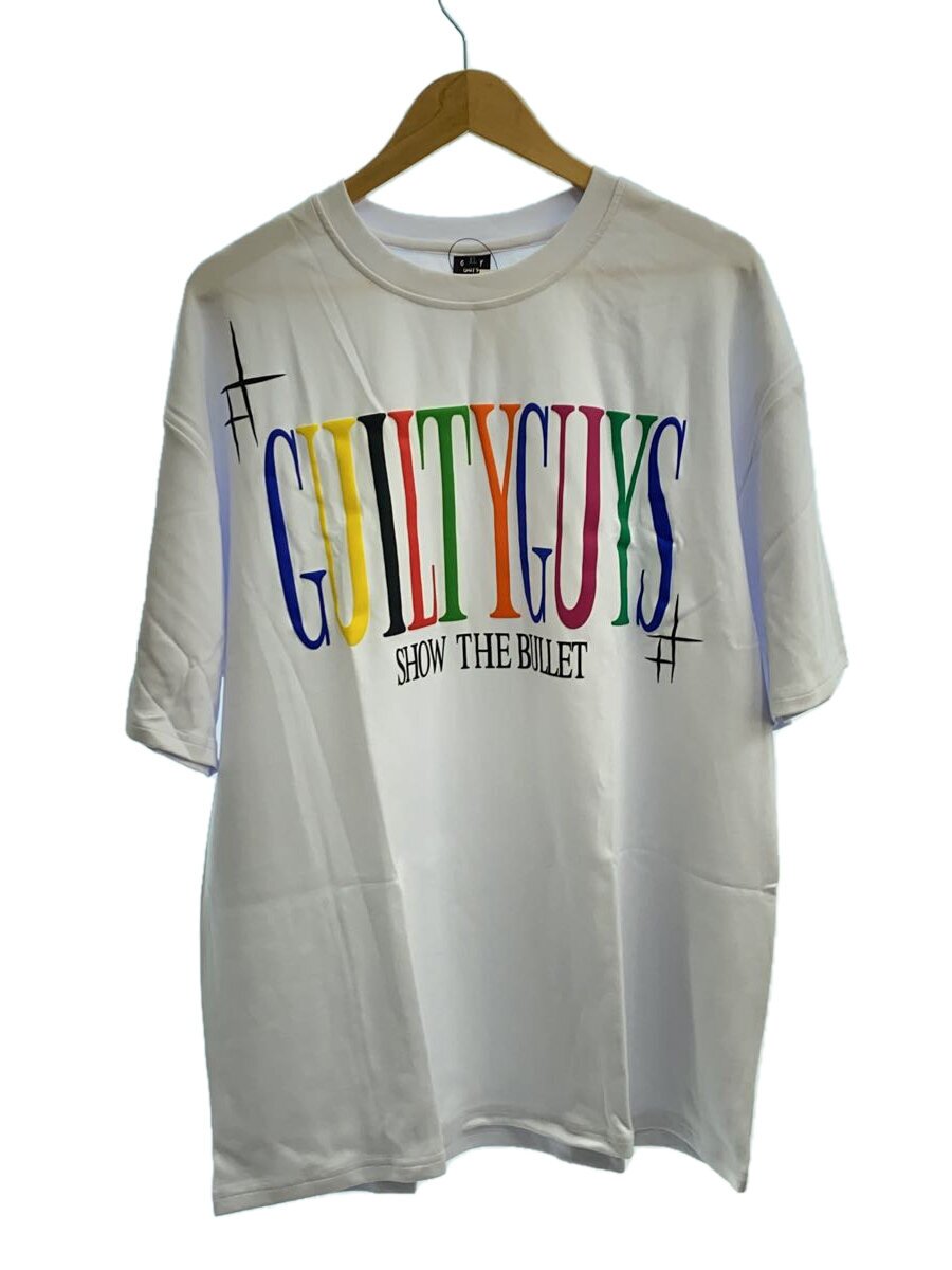 【中古】GUILTY GUYS◆プルオーバー/XL/綿織物/WHT【メンズウェア】