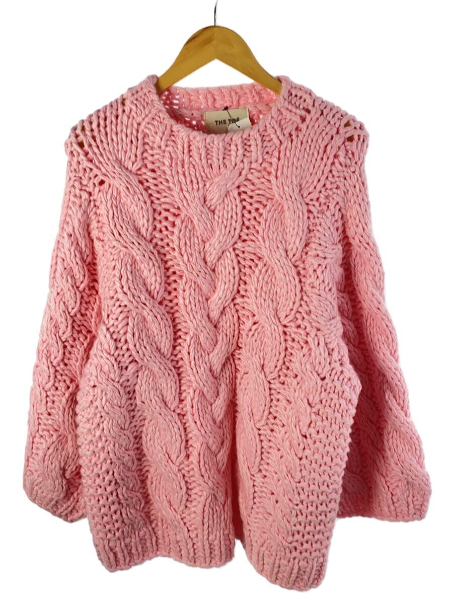【中古】THE TOE◆MARAIS HANDMADE KNIT//FREE/アクリル樹脂/PNK/TT23A080010126PKF【メンズウェア】