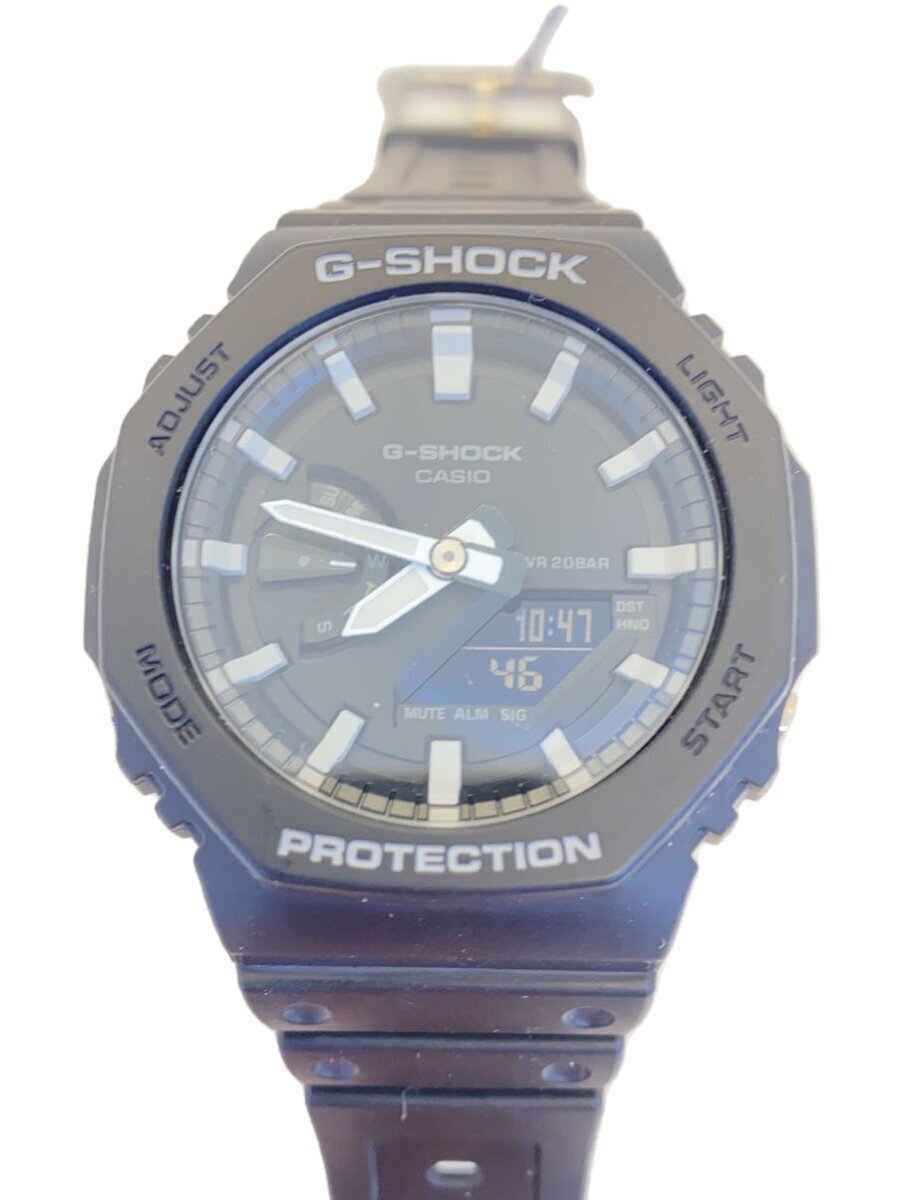 【中古】CASIO◆石英ウオッチ・G-SHOCK/デジアナ/BLK/BLK【服飾雑貨他】