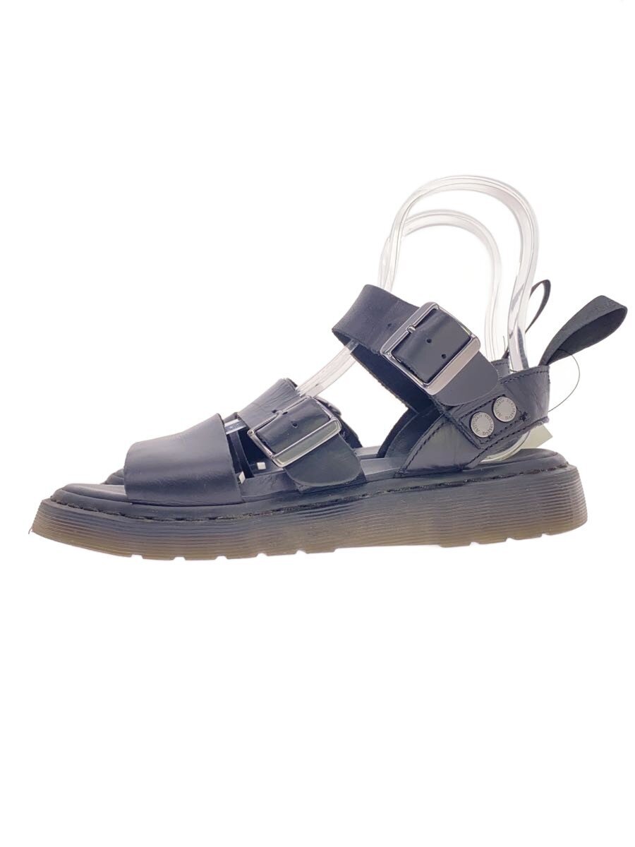 【中古】Dr.Martens◆サンダル/UK6/BLK/なめし革【シューズ】